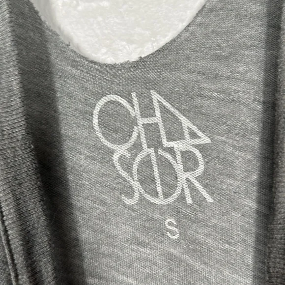 Chaser Grey Distressed Pink Floyd Cut Out Tank Top Women's Size Small - Picture 5 of 7